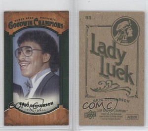 2014 Upper Deck Goodwin Champions Mini Green Lady Luck Back Eric Dickerson HOF