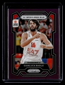 GIANLUCA BASILE 2023-24 Panini Prizm Euroleague Basketball PURPLE #93/99 - Picture 1 of 2