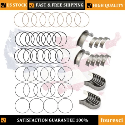 Комплект главных стержневых подшипников и поршневых колец для Chevy Silverado 1500 GMC Sierra 1500 - Изображение 1 из 4