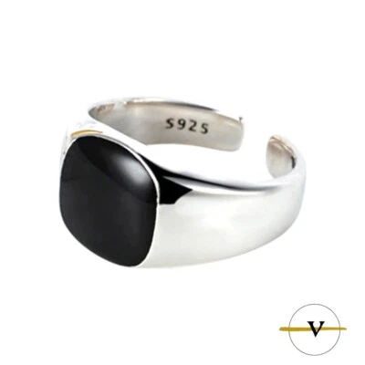 ANELLO DONNA CHEVALIER IN ARGENTO 925 E PIETRA OPALE NERA VINCENT PAUL - Immagine 1 di 4
