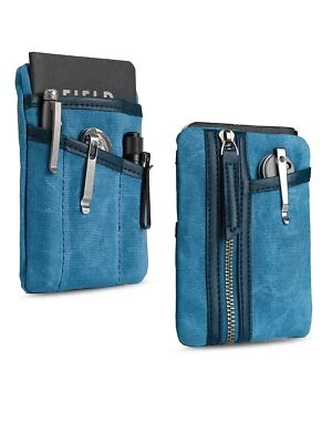 Sayram SP6 EDC Pouch, Waxed Canvas Compact Pocket Organizer, EDC Pocket Pouch...