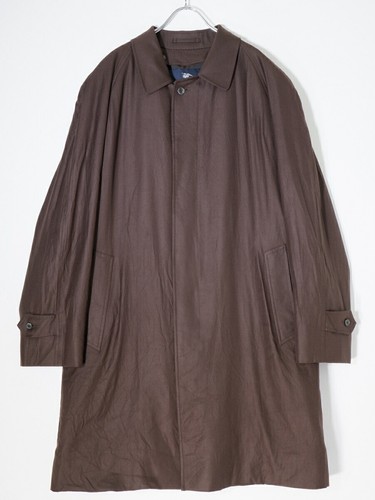 Cappotto Burberry London Shadow Check lana seta balmacaan fodera imbottita marrone