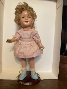 VINTAGE SHIRLEY TEMPLE COMPOSITION DOLL 13" TALL 1930'S VINTAGE!!! - Bild 1 von 6