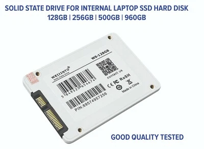 SSD For Laptop Internal Solid State Hard Disk SATAIII 2.5 Inch HDD 128GB to 1TB - Image 1 of 2