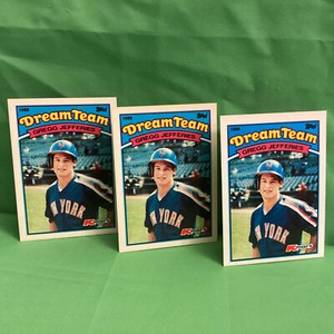 1988 K-Mart Dream Team GREGG JEFFERIES, three cards, New York Mets, #11