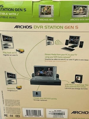 Archos DVR Station Gen 5 for 405, 605 & 705 multi-Media Players Brand New Sealed - Image 1 of 4