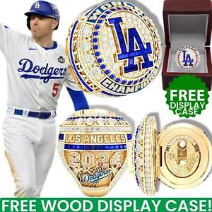 2024 FREDDIE FREEMAN LA LOS ANGELES DODGERS WORLD SERIES CHAMPIONSHIP RING & BOX - Picture 1 of 3