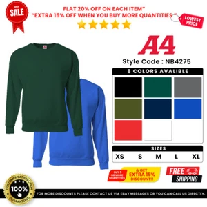 A4 NB4275 Youth Polyester Performance Sprint Fleece Comfortable Top Sweatshirt - Picture 1 of 9