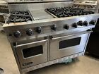 Viking 48” Gas Range Stainless Steel Griddle 6 Open Burners Double Oven Broil photo