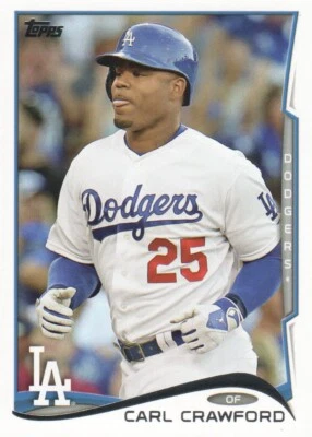 2014 Topps #566 Carl Crawford - NM - Image 1 of 2