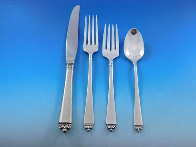 Juego de cubiertos Satin Beauty de Oneida de plata de ley para 12 servicio 52 piezas Foto 1 de 4