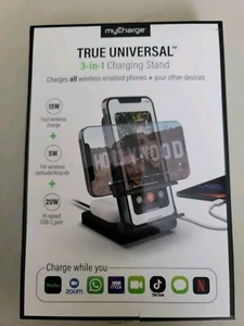 🚨 OEM My Charge True Universal 3-in-1 Wireless Charging Stand 15W / 5W / 20W - Picture 1 of 3