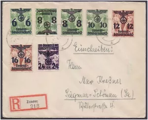 German WWII Occupation Poland NAZI EAGLE WITH SWASTIKA 1940 Postal History Cover - Picture 1 of 1