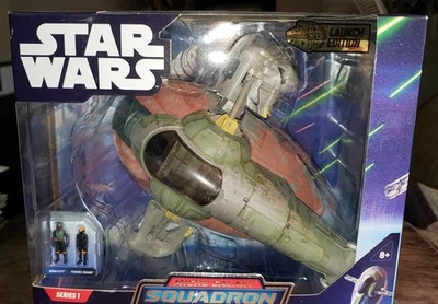 Star Wars - Micro Galaxy Squadron - Boba Fett's Starship (Slave 1) Launch Edition Foto 1 de 4