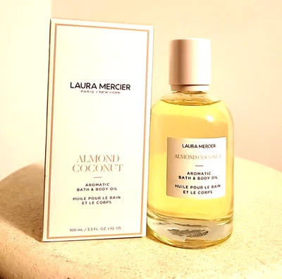 Laura Mercier ALMOND COCONUT Aromatic Bath & Body Oil 3.3 fl oz NIB - Image 1 of 4