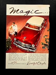 1950's Print Advertising, Chrysler Magic, 235HP, Fire Power V-8 Engine - Picture 1 of 1