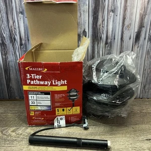 Malibu 3-stufige Niedervolt Metall Wegeleuchte [8301-9200-01] CL191 fehlende Spitze - Bild 1 von 9