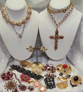 Vtg Jewelry Lot 23pc Celebrity Arthur Pepper KJL Joan Rivers Sarah Cov Avon 605 - Picture 1 of 16
