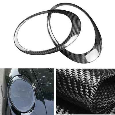 Cubierta del marco del párpado de la lámpara del faro delantero para Porsche 911 997 GT3 2005-2010 Foto 1 de 4