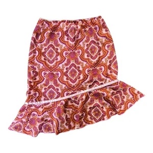 Y2k Vintage Mary Kate And Ashley Girls Size 10/12 Ruffle Skirt Asymmetric Hem - Picture 1 of 7