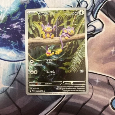 (SU) Pokemon Aipom 211 182 Sv04 Paradox Rift Holo Illustration Rare VLP - Image 1 of 2
