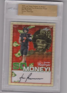 2025 Leaf Metal Xavier Restrepo Red Flood Pre-Production Proof Rookie Auto 1/ 1 - Picture 1 of 1