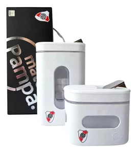 Mate Pampa River Plate - Kit Yerbera + Azucarera - Blanco - Picture 1 of 2