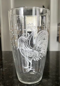 Libbey Chanticleer Rooster Cocktail Decanter MCM Barware Clear Glass - Picture 1 of 5