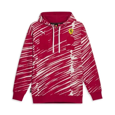Sudadera con capucha PUMA Scuderia Ferrari Joshua Vides roja informal 62304402 Foto 1 de 2