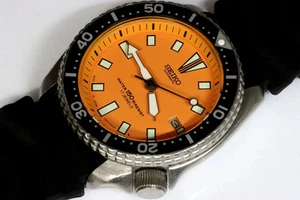 Seiko classic 7002-7000 automatic men's diver's with aftermarket dial - Imagen 1 de 10
