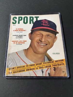 封面斯坦音乐 ~ 运动杂志(1954 年 7 月) ~ 无标签 ~ 红雀队-名人堂 — 第 1/4 张图片