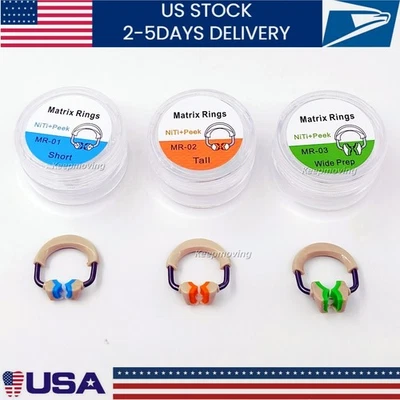 Dental Matrix Bands 3D Separator Ring Sectional Matrice Clamp Fit for Garrison
