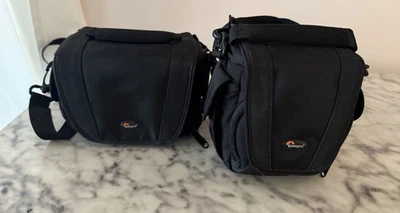Lowepro Camera Bags Lot of 2 Black with Gray Interior Great Condition #2 - Image 1 of 4