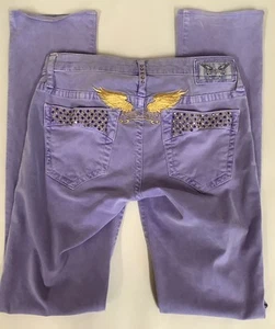 Jeans Robin’s Jean 🌟 Hechos en EE. UU. 🌟 Para Mujer Lavanda Marilyn Dorado Talla 27 - Imagen 1 de 10
