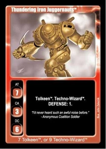 Thundering Iron Juggernauts - Premiere Edition - Rifts CCG - Foto 1 di 6