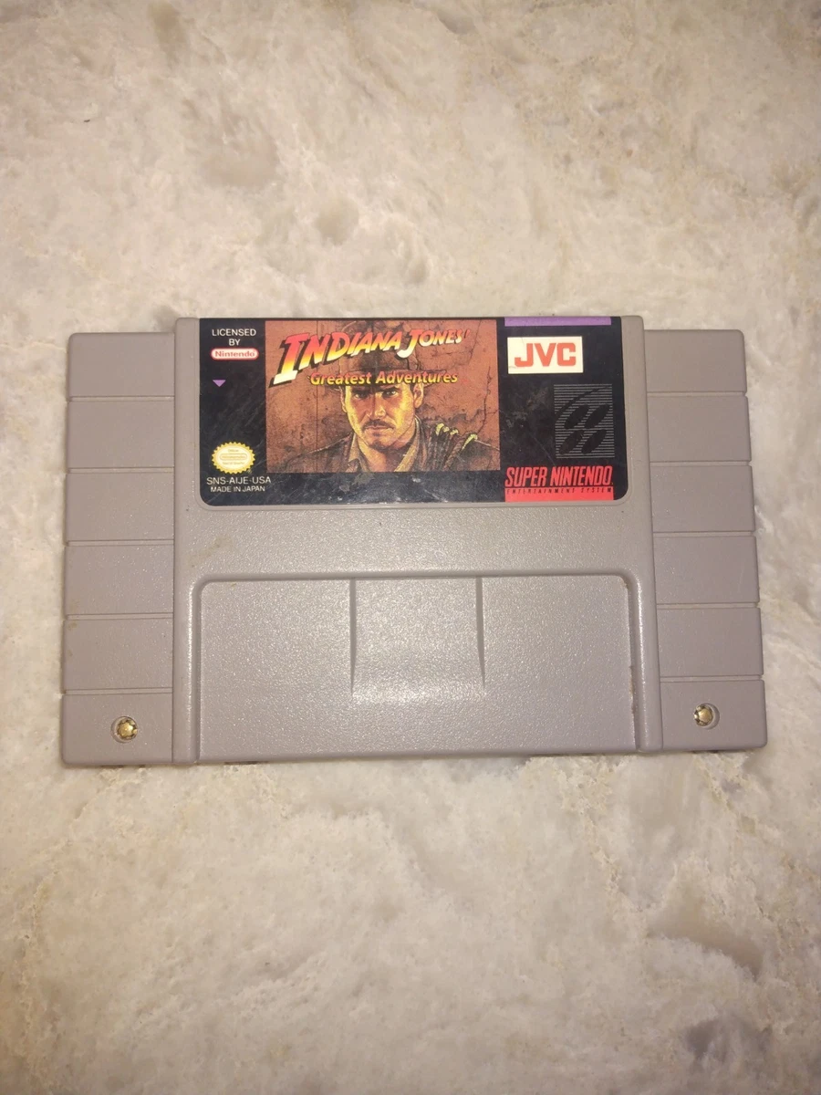 Nintendo SNES Indiana Jones' Greatest Adventures Video Games for