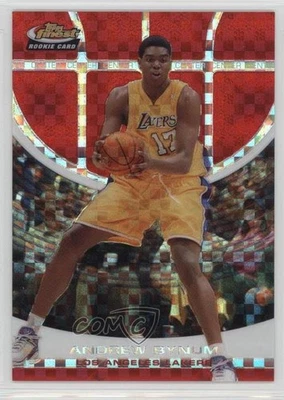 2005-06 Topps Finest Red X-Fractor /139 Andrew Bynum #115 Rookie RC - Image 1 of 2