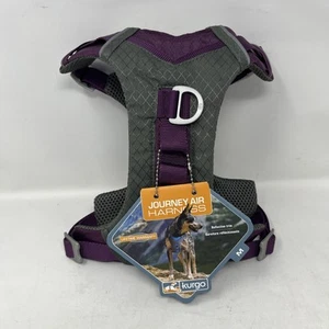 Kurgo Journey Air Dog Harness REFLECTIVE PURPLE & GRAY NEW Medium 18-28" Chest - Picture 1 of 12