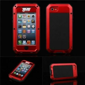 For iPhone 8/8 Plus 8+ Aluminum Heavy Duty Metal Glass Shockproof Cover Case - Picture 1 of 12