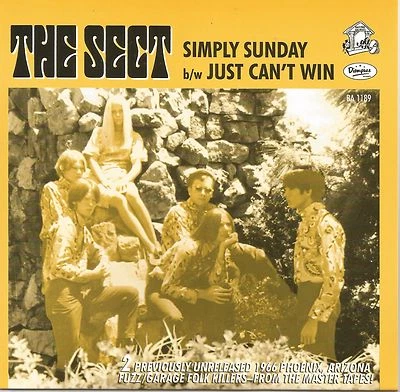 Arizona Garage Fuzz THE SECT "Simply Sunday" b/w "Just Can't Win" Mono/Stereo M- Foto 1 de 2