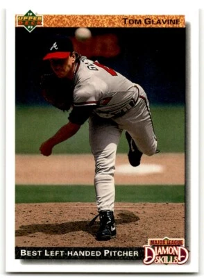 1992 Upper Deck Diamond Skills Tom Glavine Atlanta Braves #713 - Image 1 of 2
