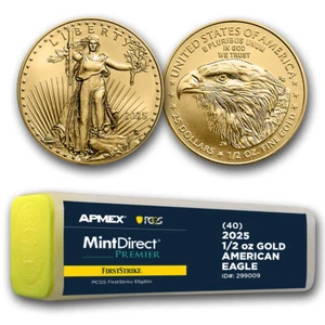 2025 1/2 oz American Gold Eagle (MD® Premier + PCGS FS® Tube) - Picture 1 of 3
