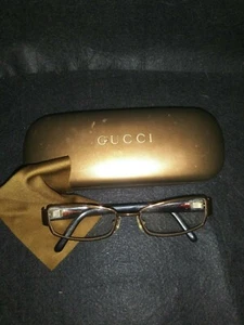 GUCCI GG2777 CCI Brille Brillengestell Italy 52-16-130 Braun Poliert/Gold Glitzer  - Bild 1 von 8