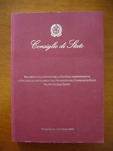 Consiglio di Stato - Relazione Giustizia Amministrativa - Filippo Patroni Griffi - Foto 1 di 1