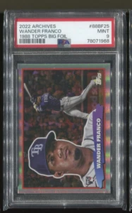 Tarjeta de novato 2022 Topps Archives Wander Franco 1988 Topps Big Foil PSA 9 como nueva - Imagen 1 de 1