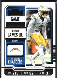 2023 Panini Contenders Bronze Game Ticket #57 Derwin James Jr. Chargers - Picture 1 of 2