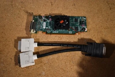 AMD Radeon HD 6350 512MB Low Profile DMS-59 Video Card w/Dual DVI Video Cable - Image 1 of 4