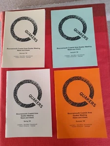 4 Booklets Bournemouth Coastal Area Quaker Meeting News Views 2008 - 09 History - Picture 1 of 7