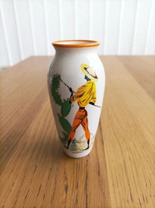 Retro Wade "Tropical Fruit Gatherers" Miniatur Vase  - Bild 1 von 4