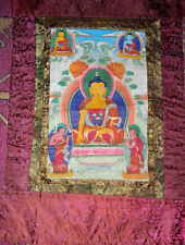 Tangkha tibétaine - Bouddha Sakhyamuni - XX° siècle